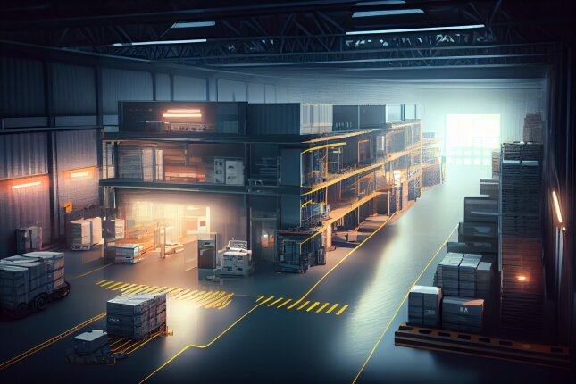 logistic organization and a smart warehouse